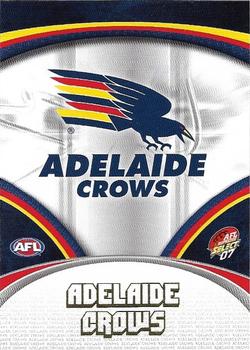 2007 Select AFL Supreme #4 Adelaide Crows Front